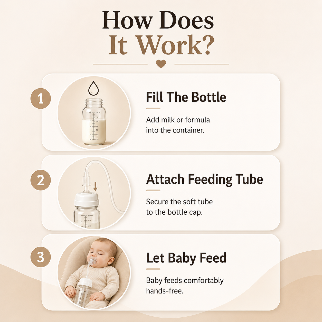 Hands-Free Baby Bottle